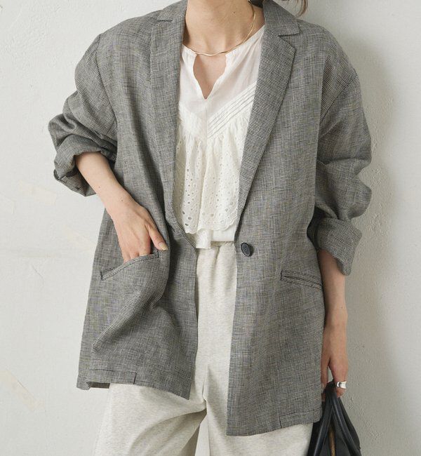  「リネンライトジャケット」|テーラードジャケット|
