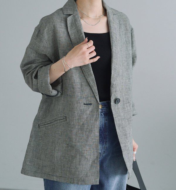  「リネンライトジャケット」|テーラードジャケット|