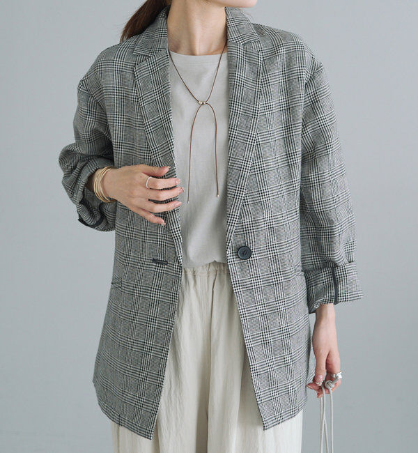  「リネンライトジャケット」|テーラードジャケット|