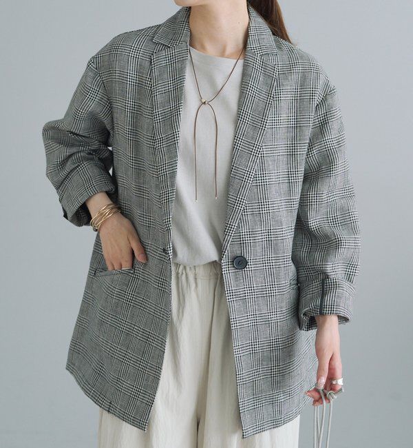  「リネンライトジャケット」|テーラードジャケット|