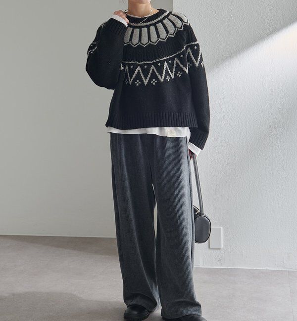  「シェットランドウール求心ニットプルオーバー」|キャミソール|