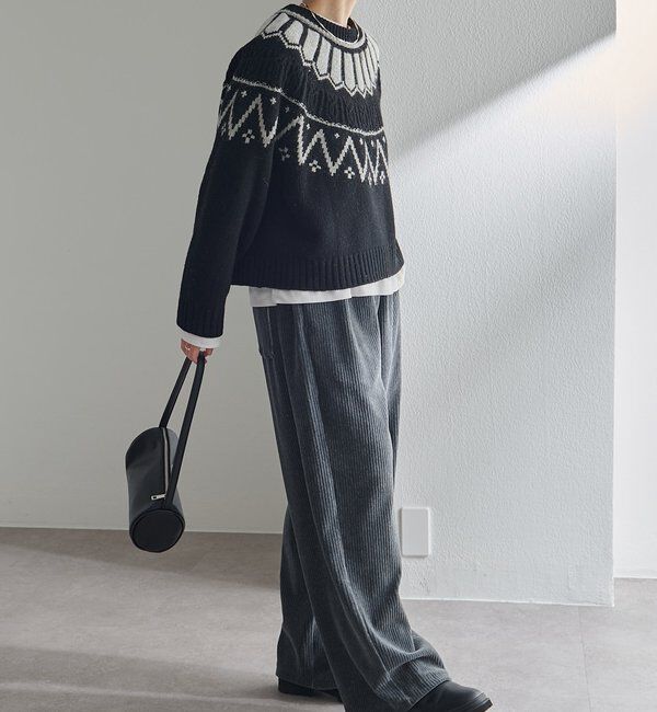  「シェットランドウール求心ニットプルオーバー」|キャミソール|