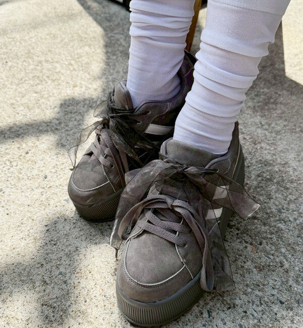  「0151130070【再入荷】リボンカスタムスニーカー」|その他|