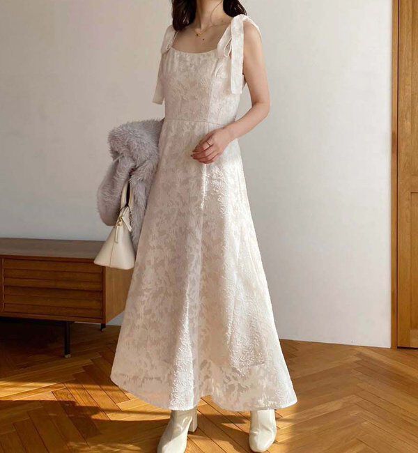  「着痩せ効果抜群/マイナス5キロ見えキャミワンピ」|ワンピース|