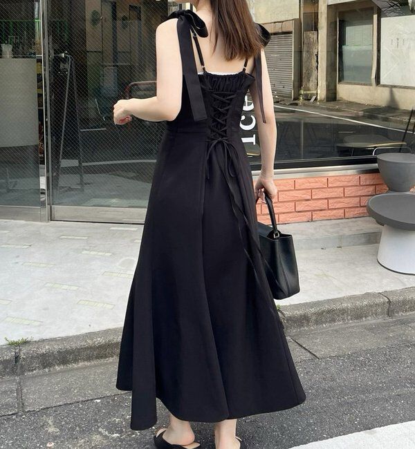  「着痩せ効果抜群/マイナス5キロ見えキャミワンピ」|ワンピース|