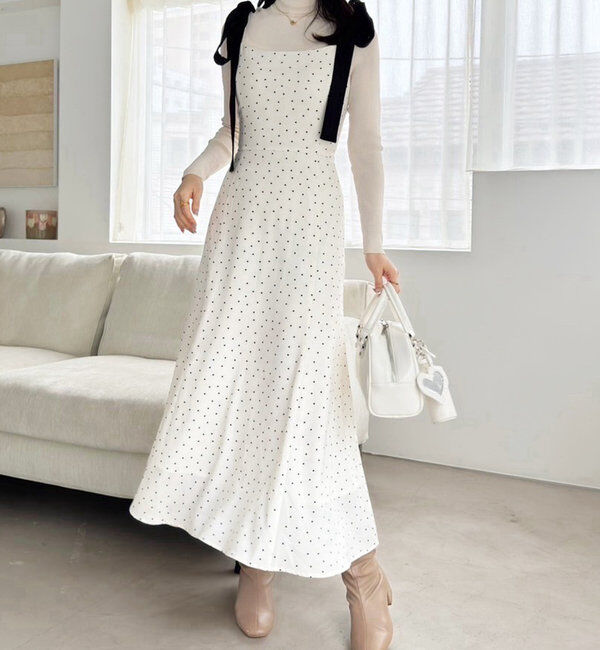  「着痩せ効果抜群/マイナス5キロ見えキャミワンピ」|ワンピース|