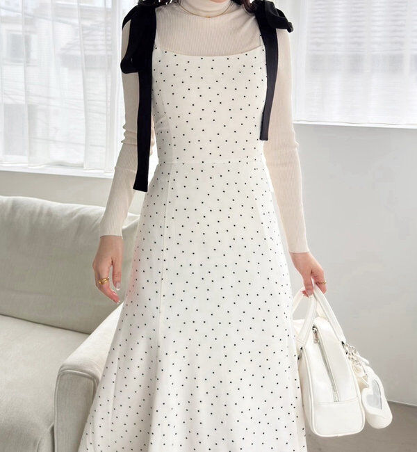  「着痩せ効果抜群/マイナス5キロ見えキャミワンピ」|ワンピース|