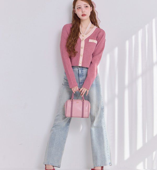  「セット対応/配色ラメニットビスチェ」|ニット・セーター|