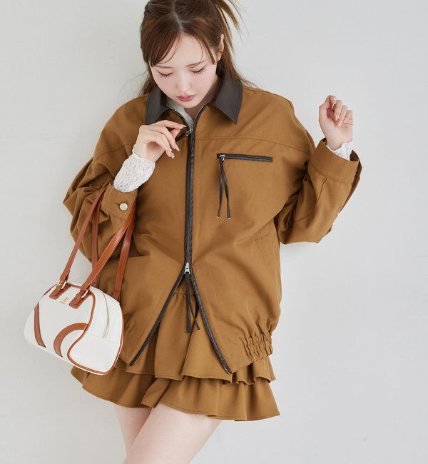  「セットアップ対応/パイピングジャケット」|ダウンベスト・ベスト|