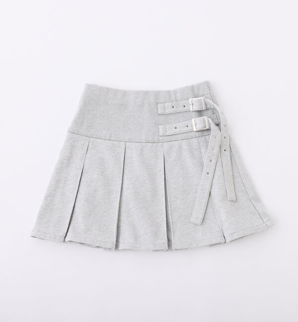  「【セットアップ可能】ベルト付きプリーツミニスカート」|スカート|