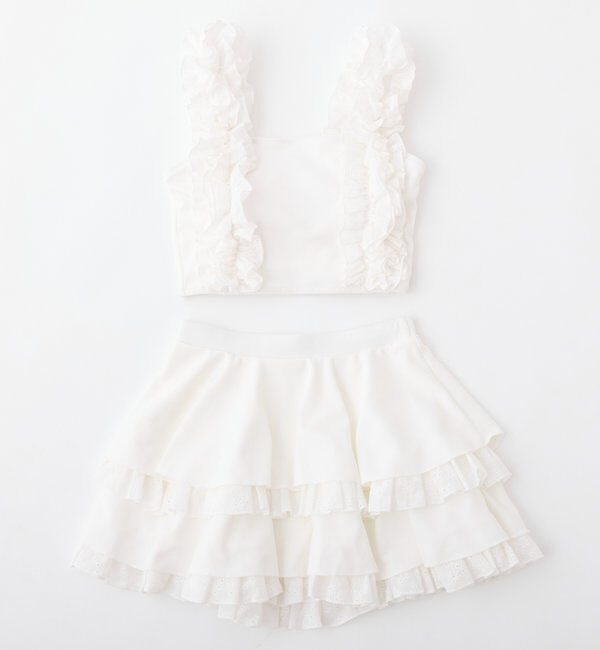  「swimwear/綿レースフリル(3点セット)」|その他|