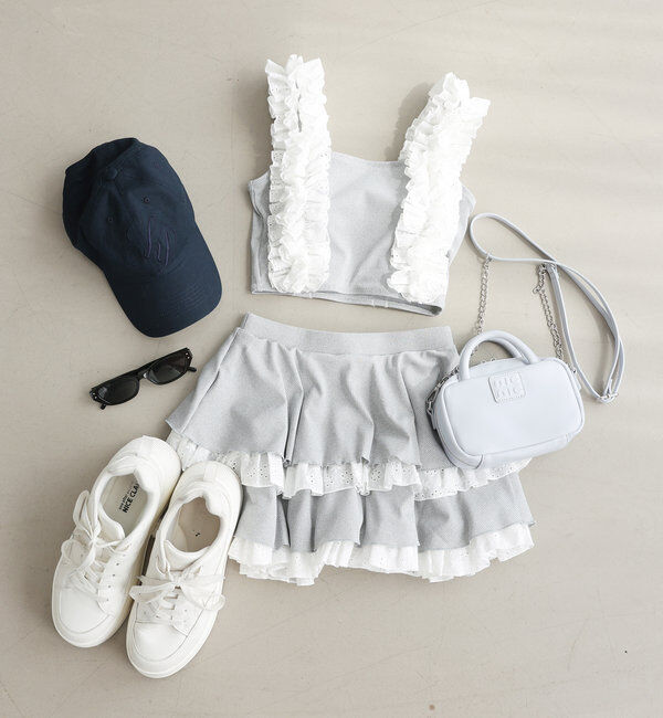  「swimwear/綿レースフリル(3点セット)」|その他|