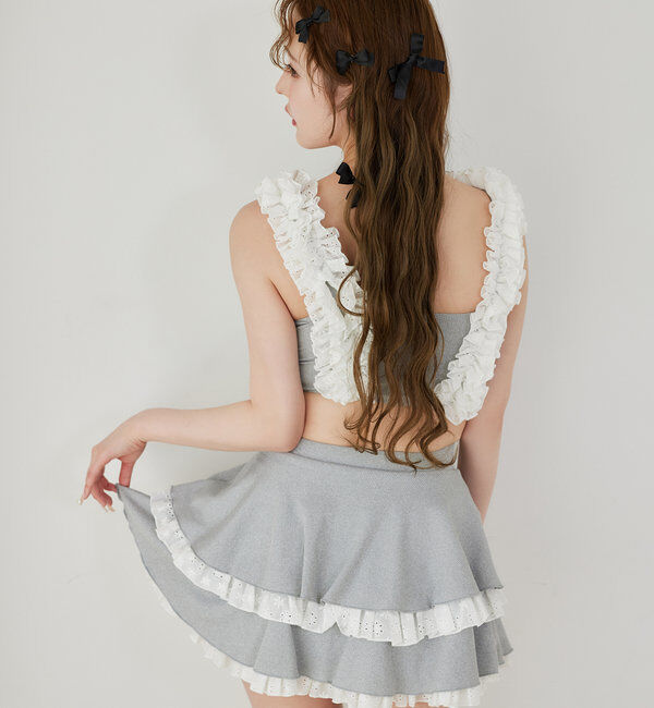  「swimwear/綿レースフリル(3点セット)」|その他|