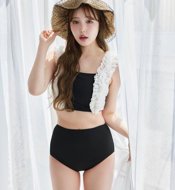  「swimwear/綿レースフリル(3点セット)」|その他|