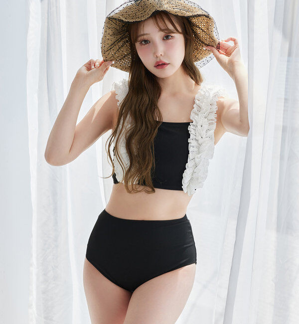  「swimwear/綿レースフリル(3点セット)」|その他|