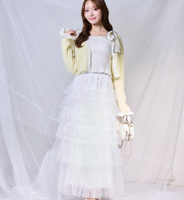  「袖配色カーディガン」|ニット・セーター|