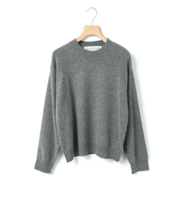MidiUmi「MidiUmi ラクーンニットプルオーバー」|ニット・セーター|チャコールグレー