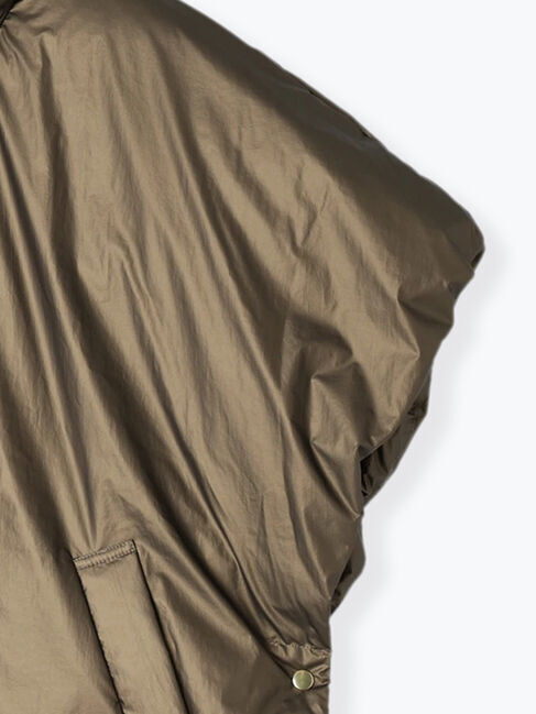 Te chichi「コーティングタフタスリーブレスジャケット」|ダウンベスト・ベスト|