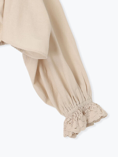 Samansa Mos2「羽織レースフリルブラウス」|シャツ・ブラウス|