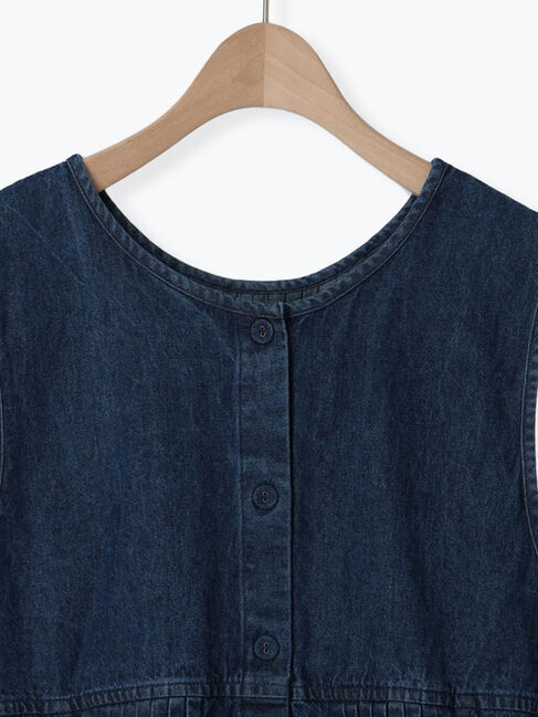 Samansa Mos2「デニム・ツイル前後2WAYベスト」|ダウンベスト・ベスト|