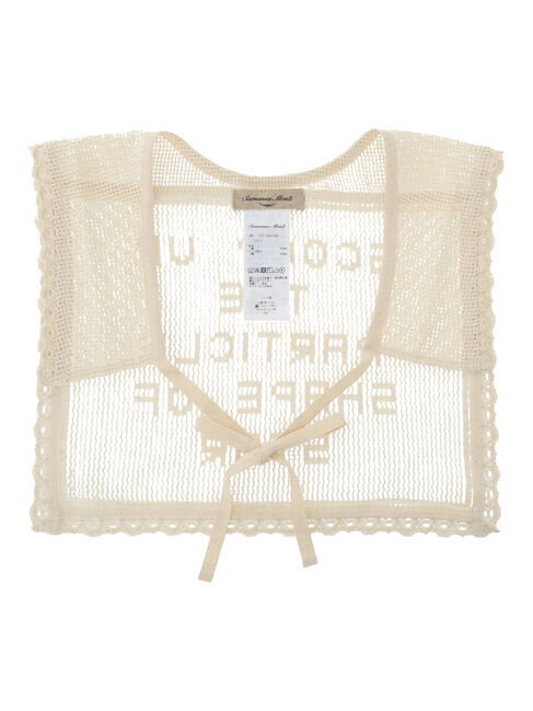 Samansa Mos2「ロゴメッシュレースセーラー付け襟」|その他|