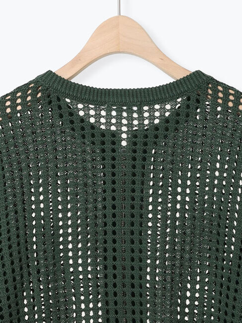 SM2「メッシュ編みZIPカーディガン」|カーディガン|