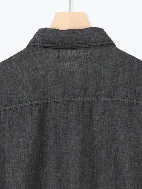 Samansa Mos2 blue「デニムオーバーシャツ」|シャツ・ブラウス|