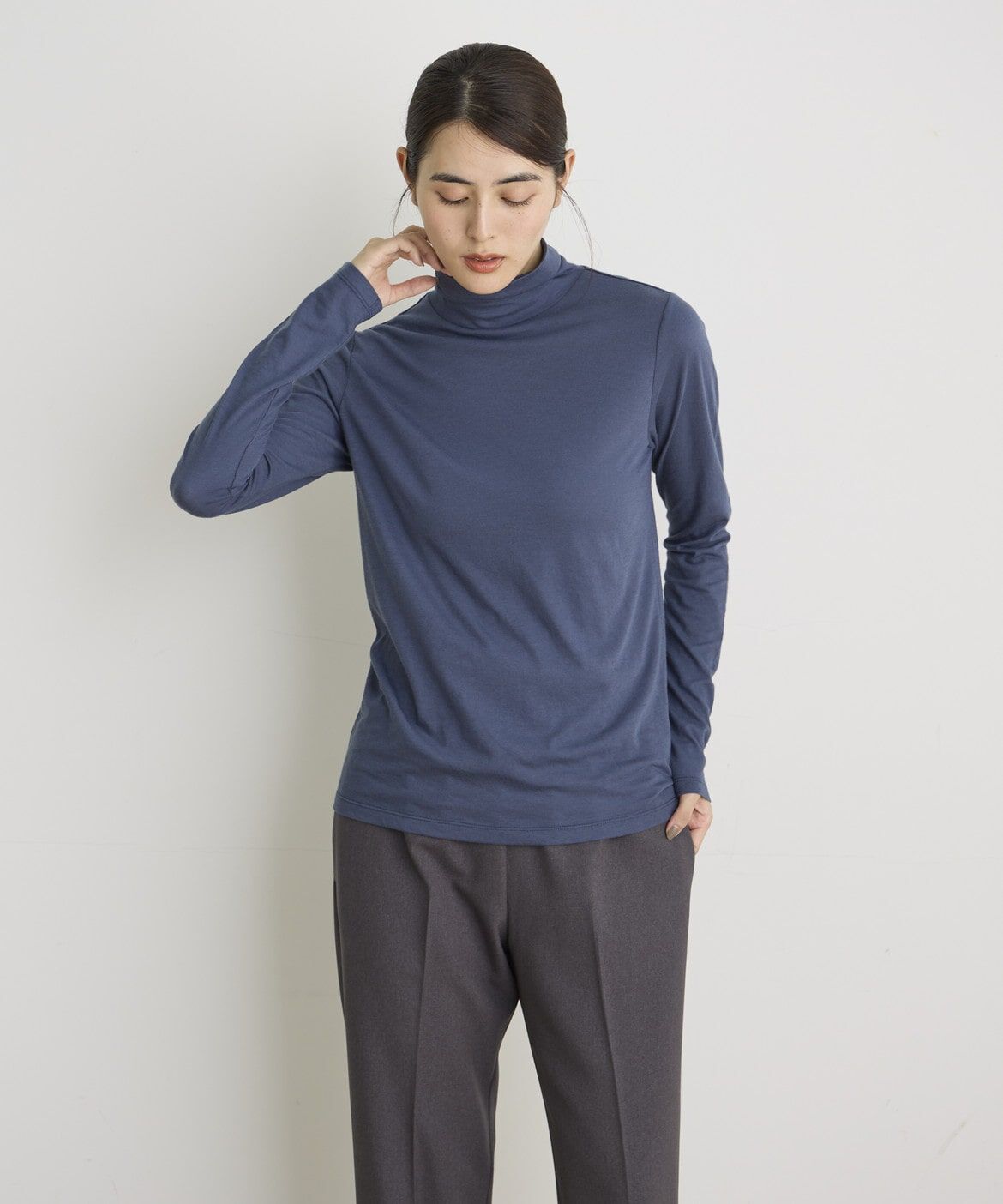 I.T.'S international「ハイネックシアーカットソー」|Tシャツ・カットソー|