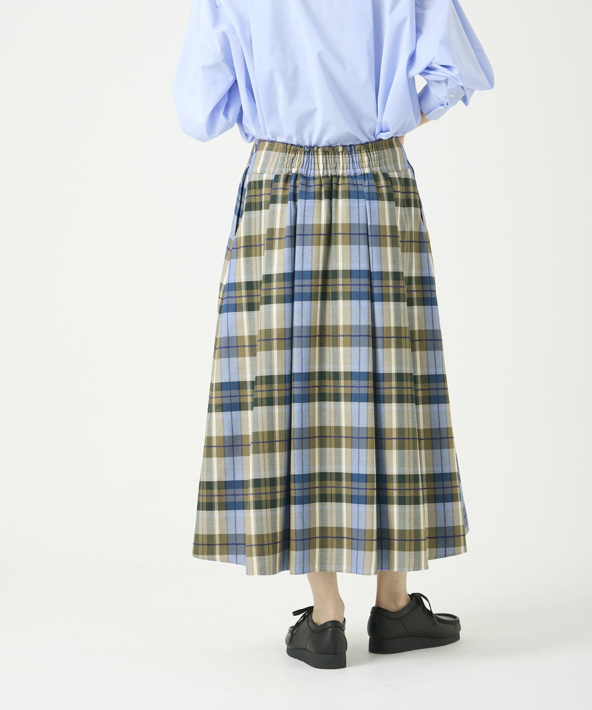 I.T.'S international「タックフレアロングチェックスカート」|スカート|