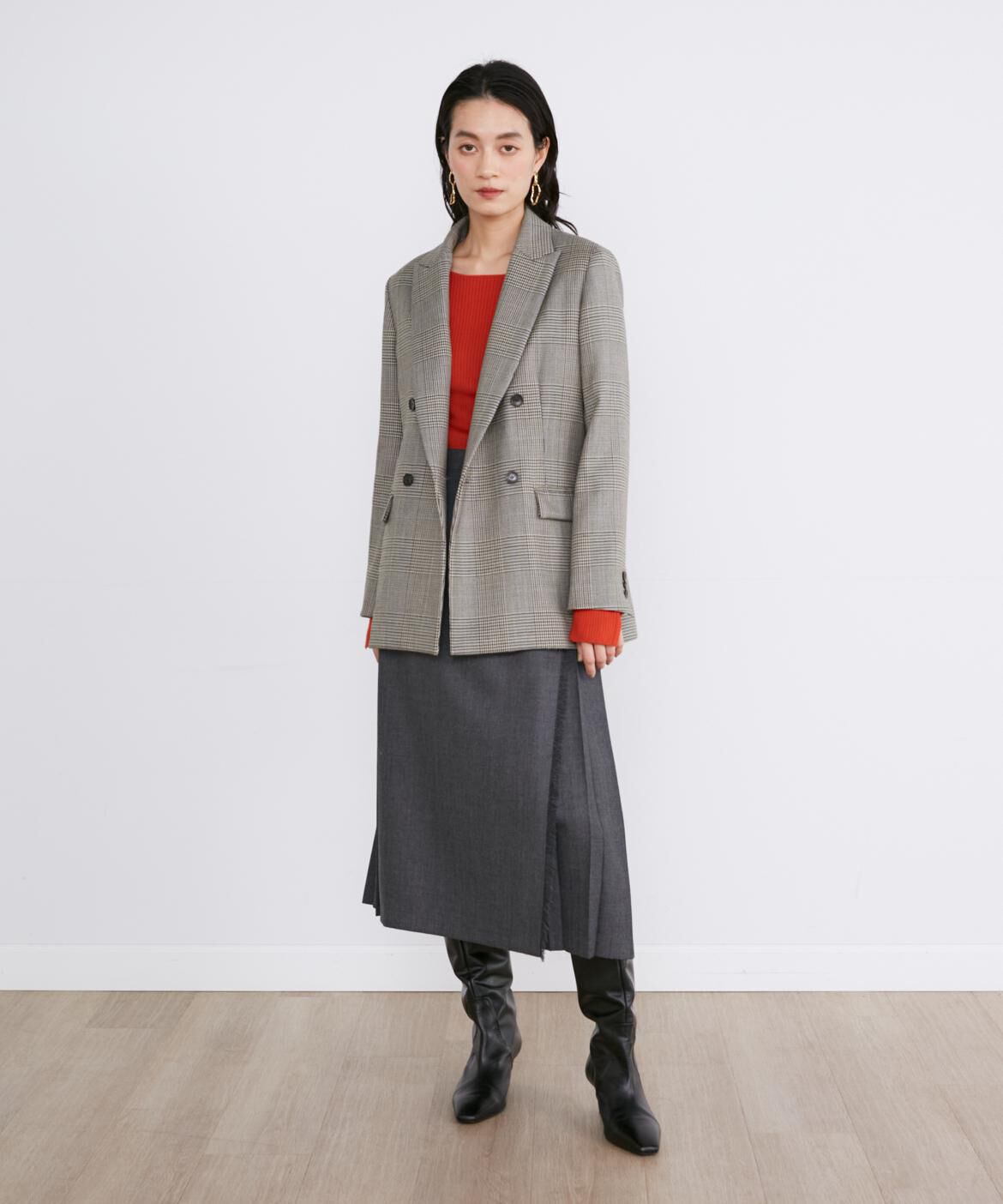 INED「ウールリブセーター」|ニット・セーター|