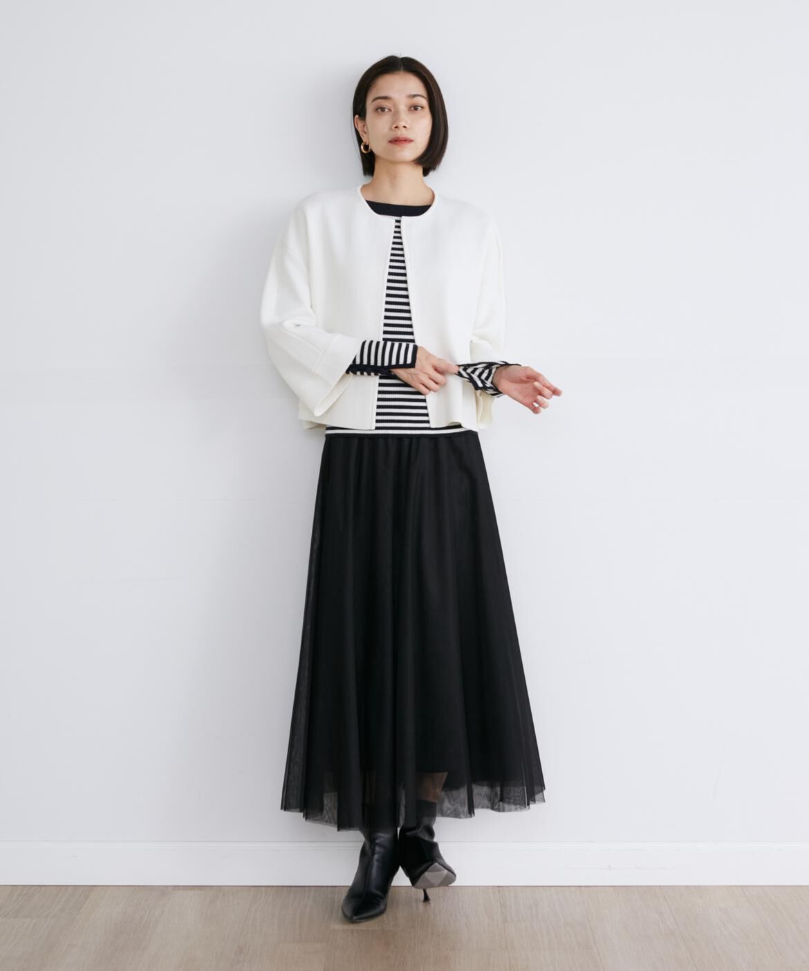 INED「ウールリブセーター」|ニット・セーター|