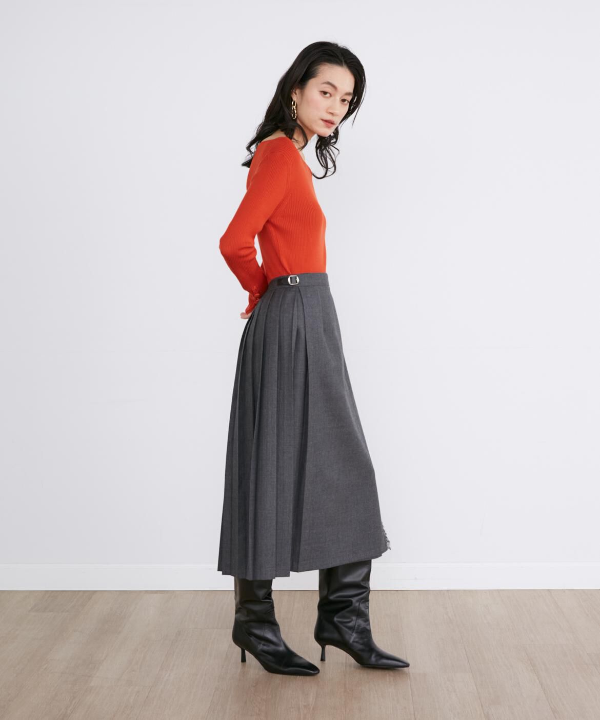 INED「ウールリブセーター」|ニット・セーター|