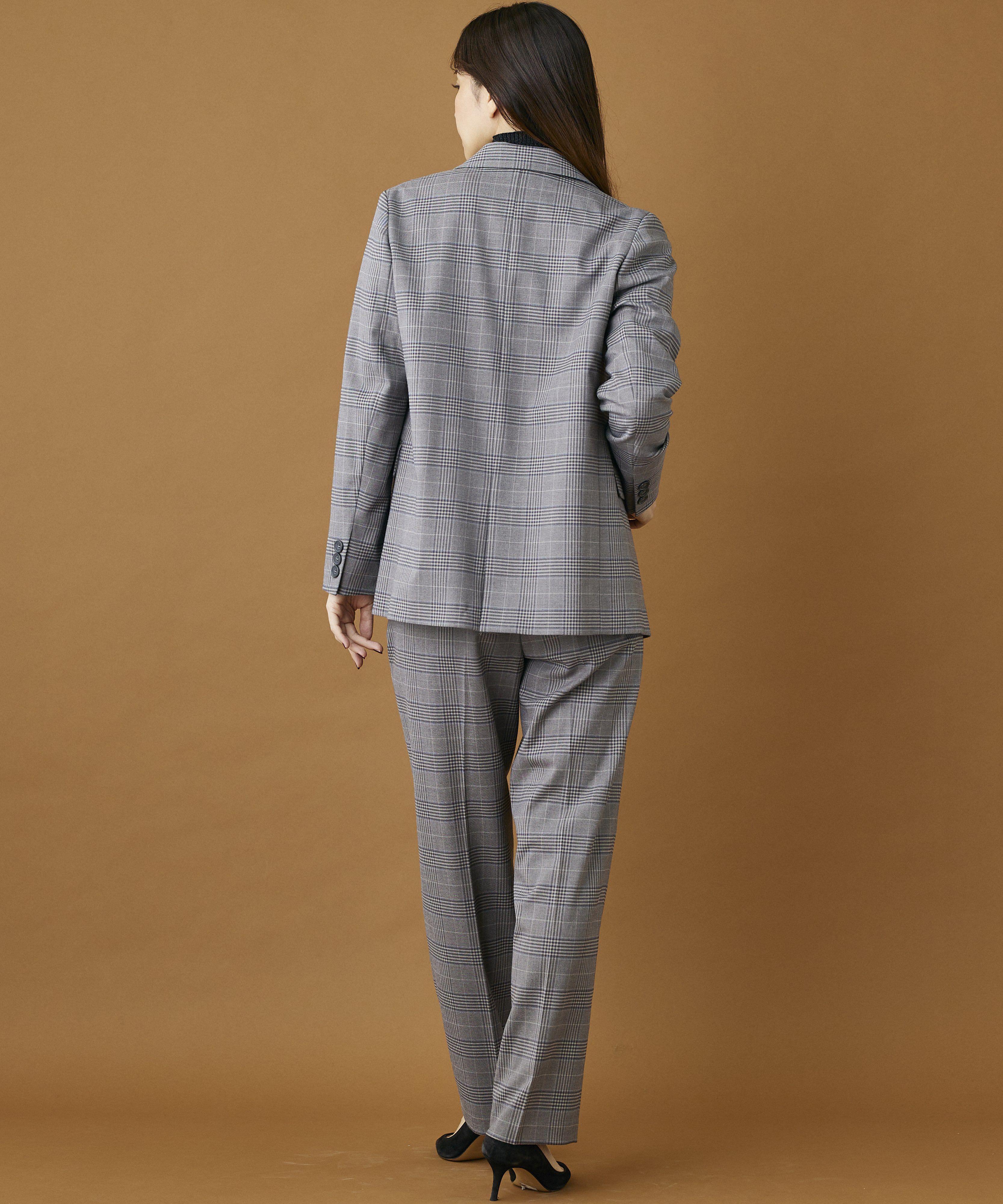 INED「《INED CLARO》グレンチェックジャケット」|テーラードジャケット|