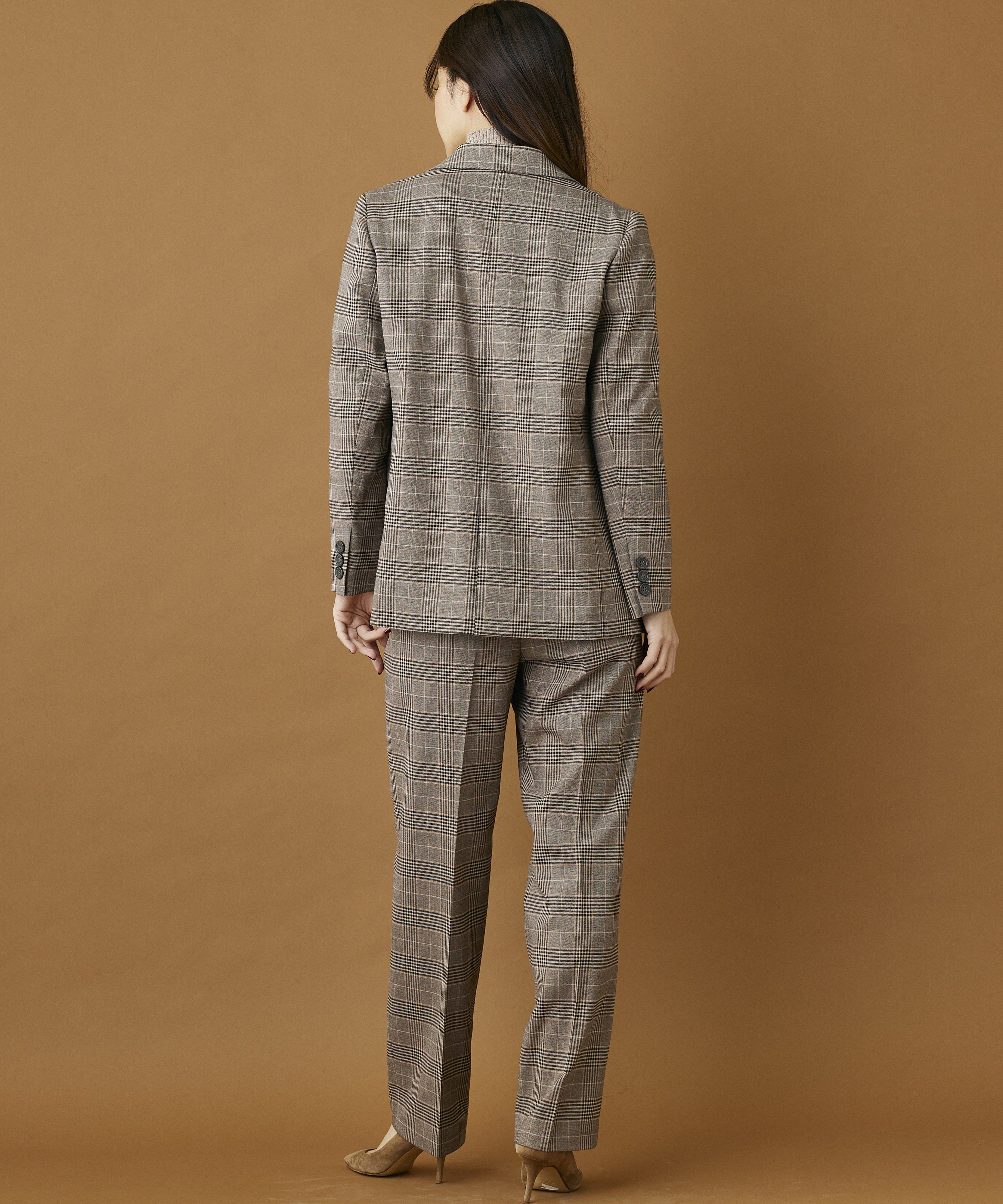 INED「《INED CLARO》グレンチェックジャケット」|テーラードジャケット|