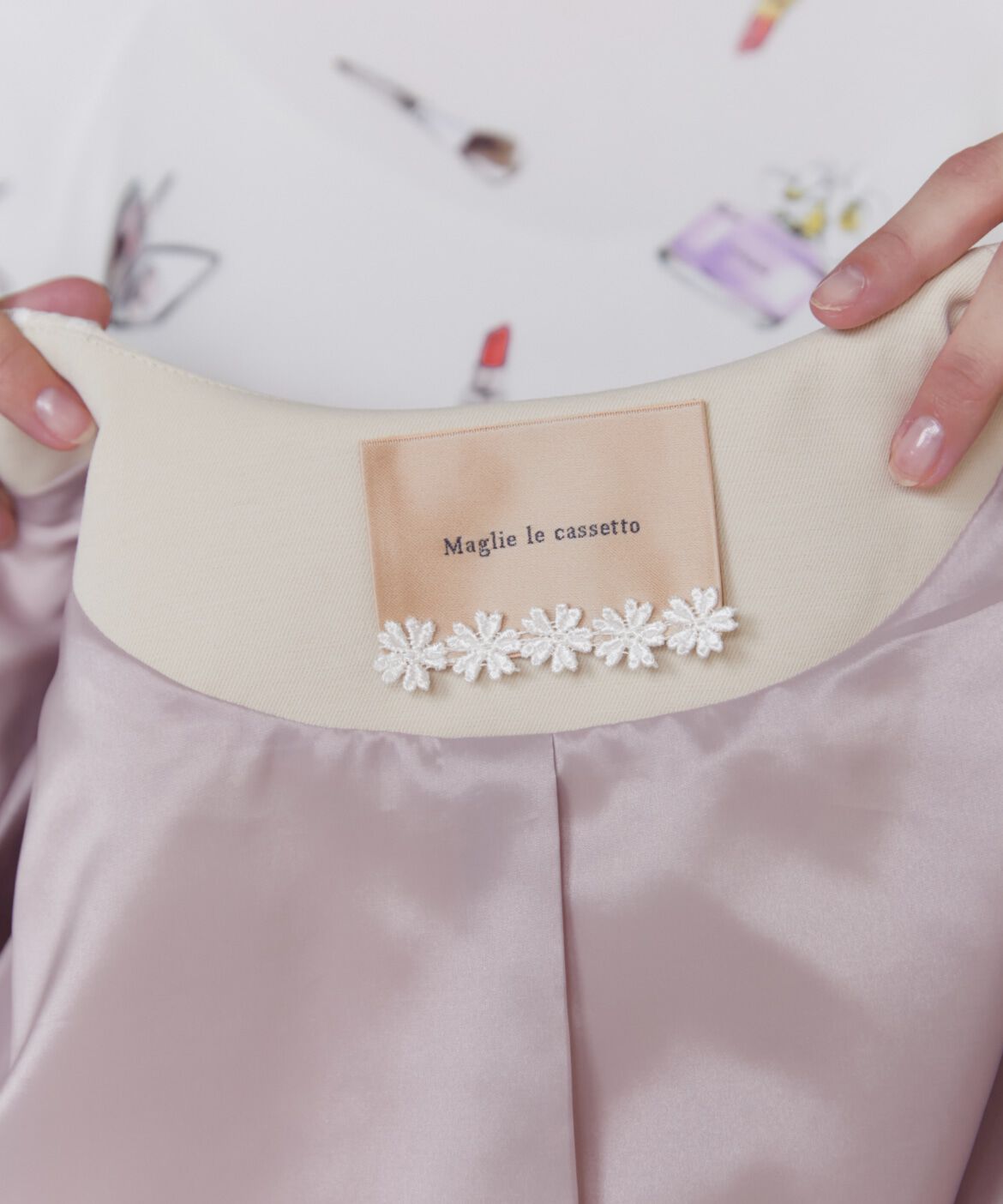 Maglie le cassetto「《大きいサイズ》レースドッキングトレンチコート」|トレンチコート|