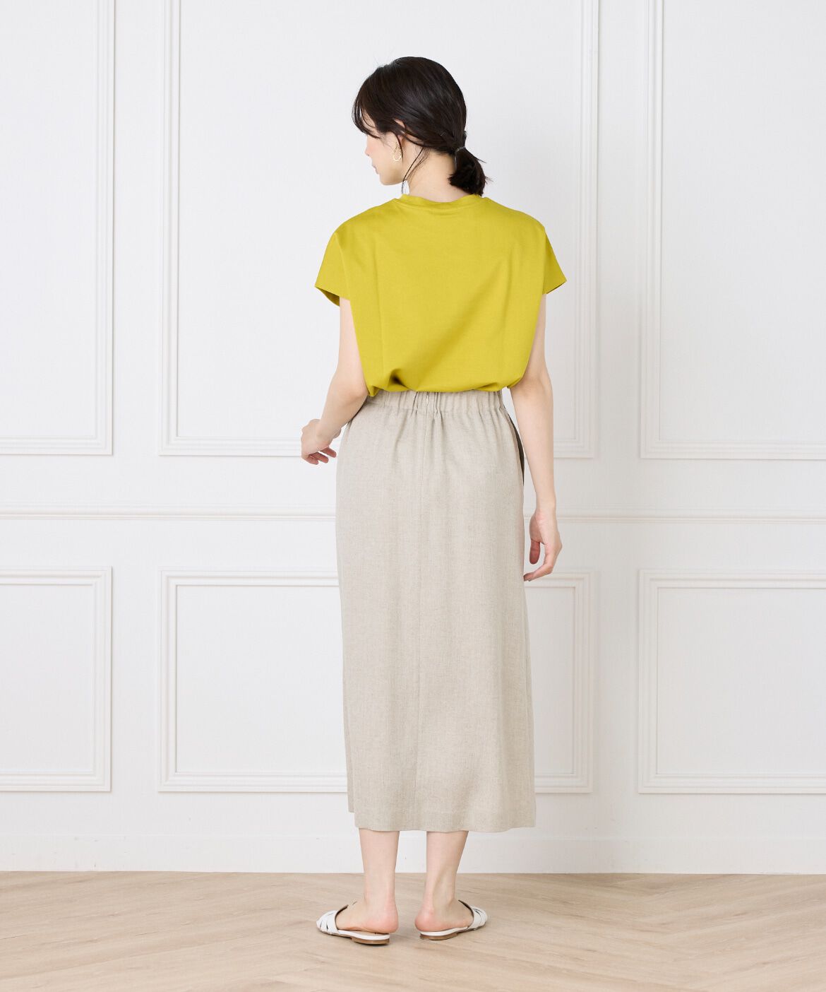 INED「《WEB限定》フレンチスリーブカットソー」|Tシャツ・カットソー|