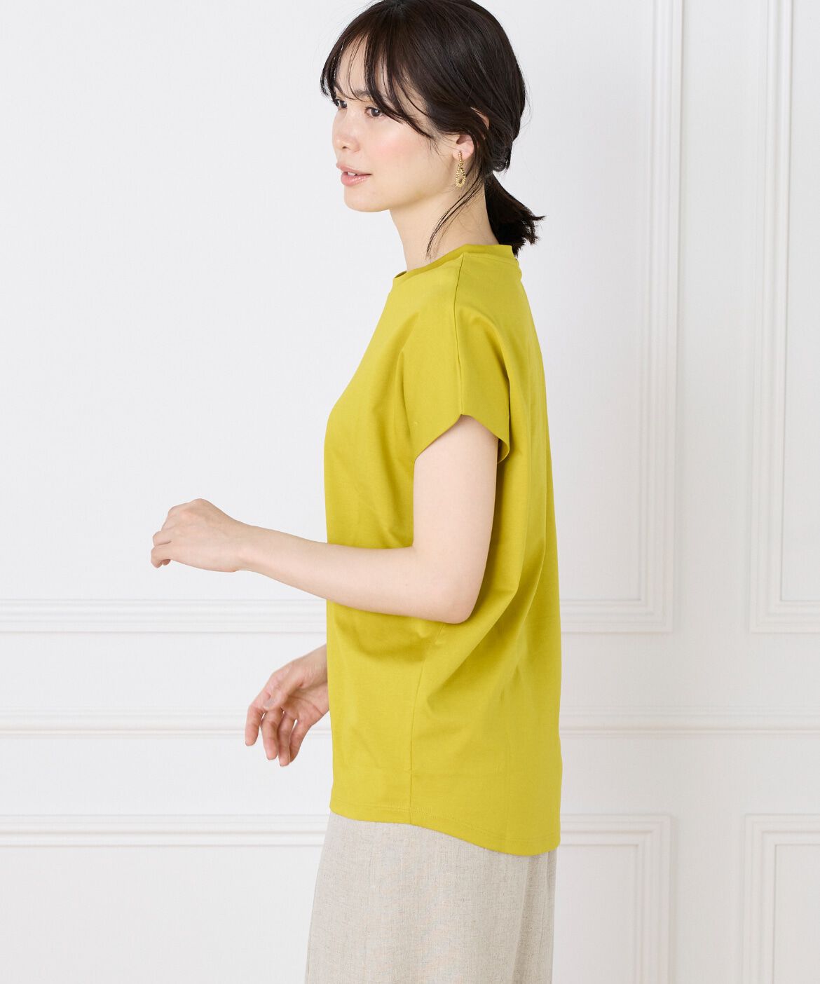 INED「《WEB限定》フレンチスリーブカットソー」|Tシャツ・カットソー|