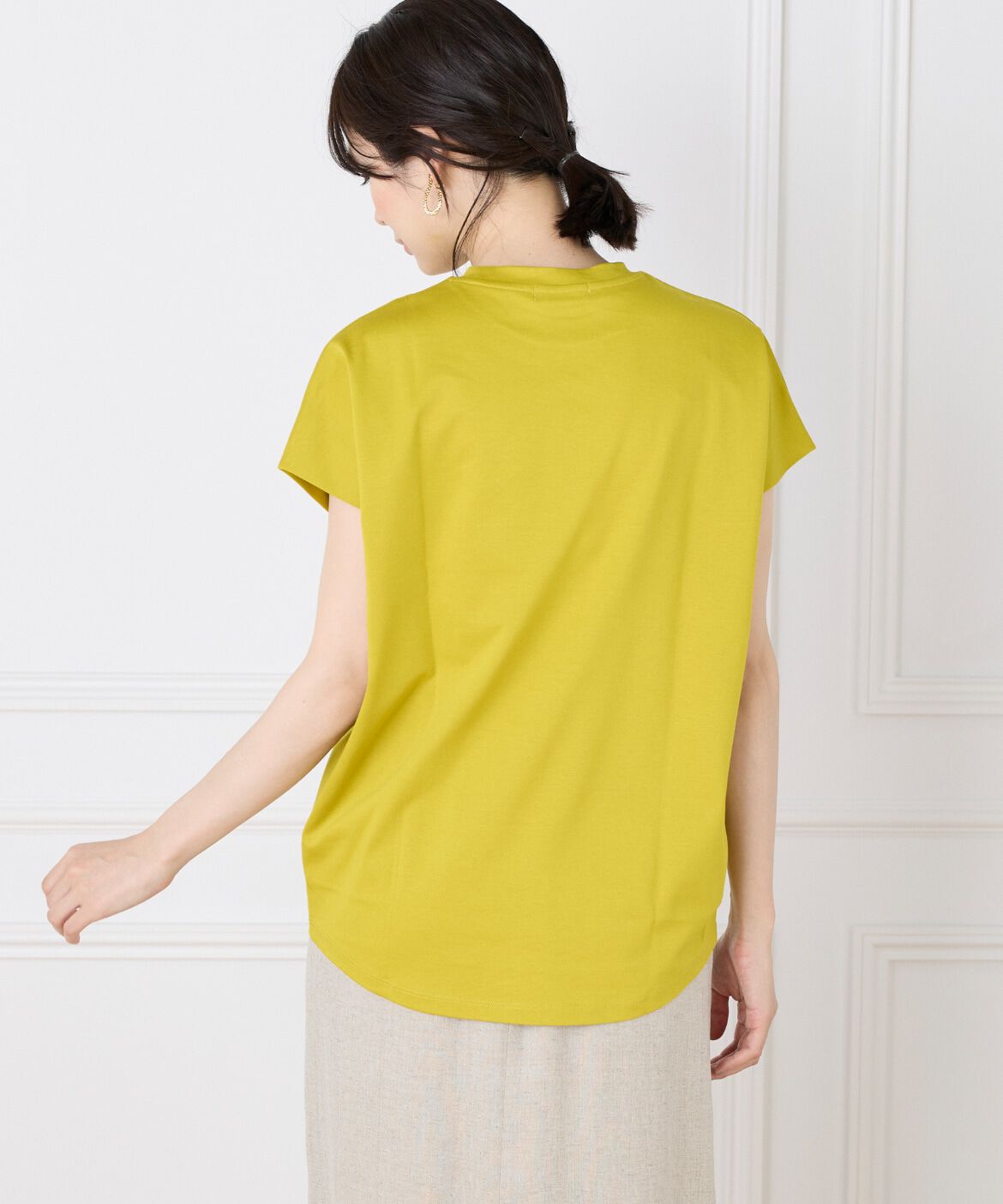 INED「《WEB限定》フレンチスリーブカットソー」|Tシャツ・カットソー|