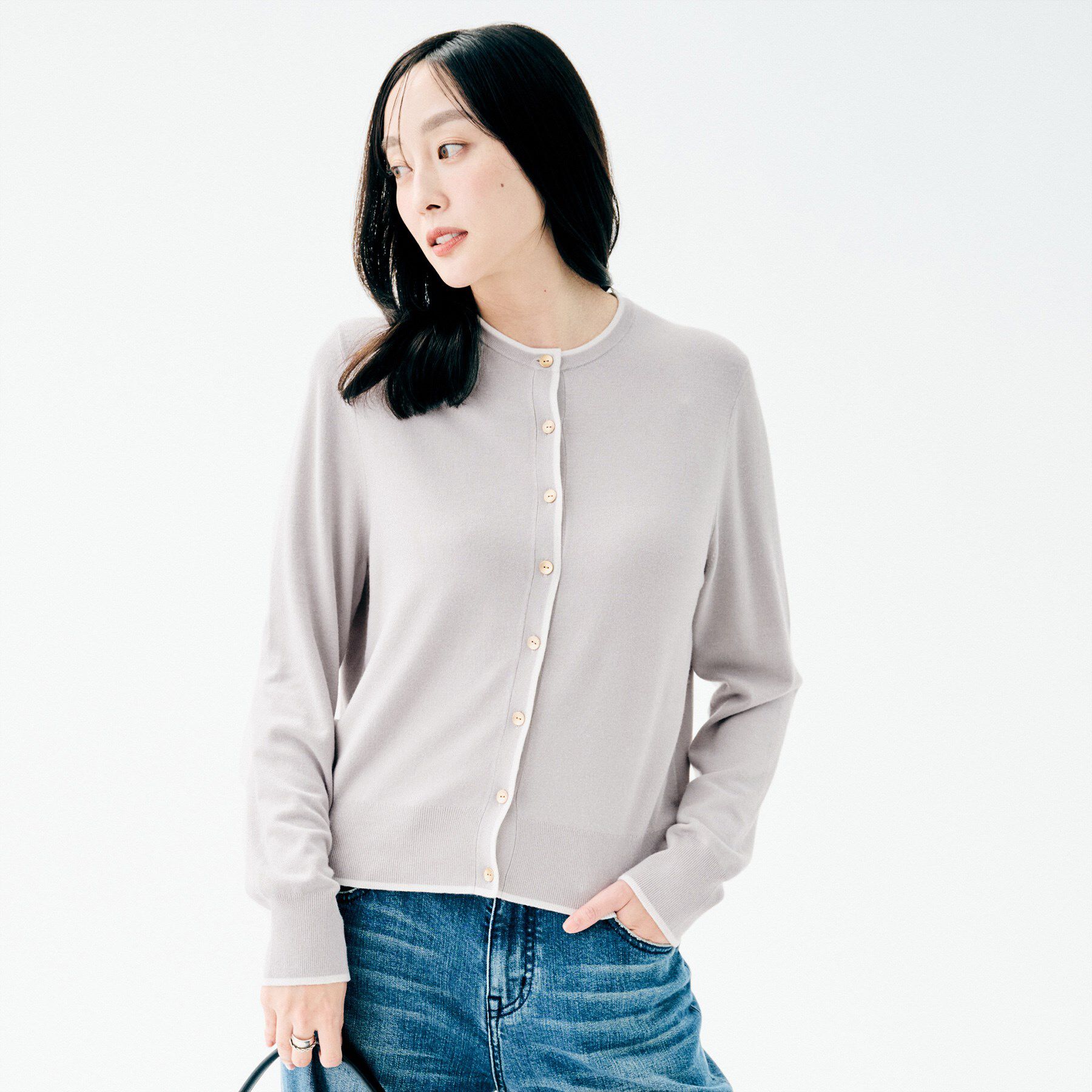 UNTITLED「ウォームスパン カーディガン」|カーディガン|ライトグレー(511