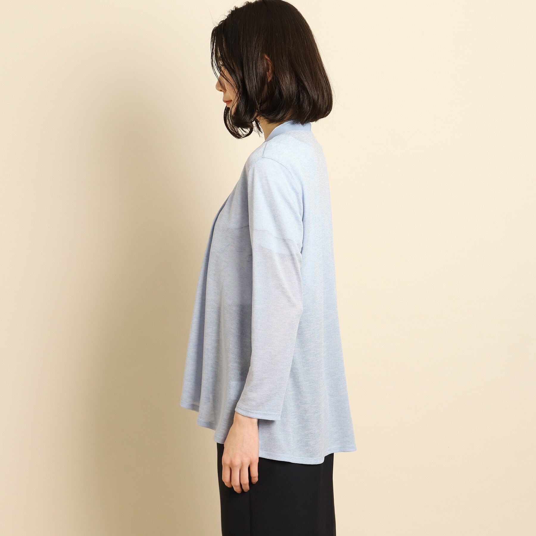 COUP DE CHANCE「【日本製/洗える】着流しジャージカーディガン」|カーディガン|