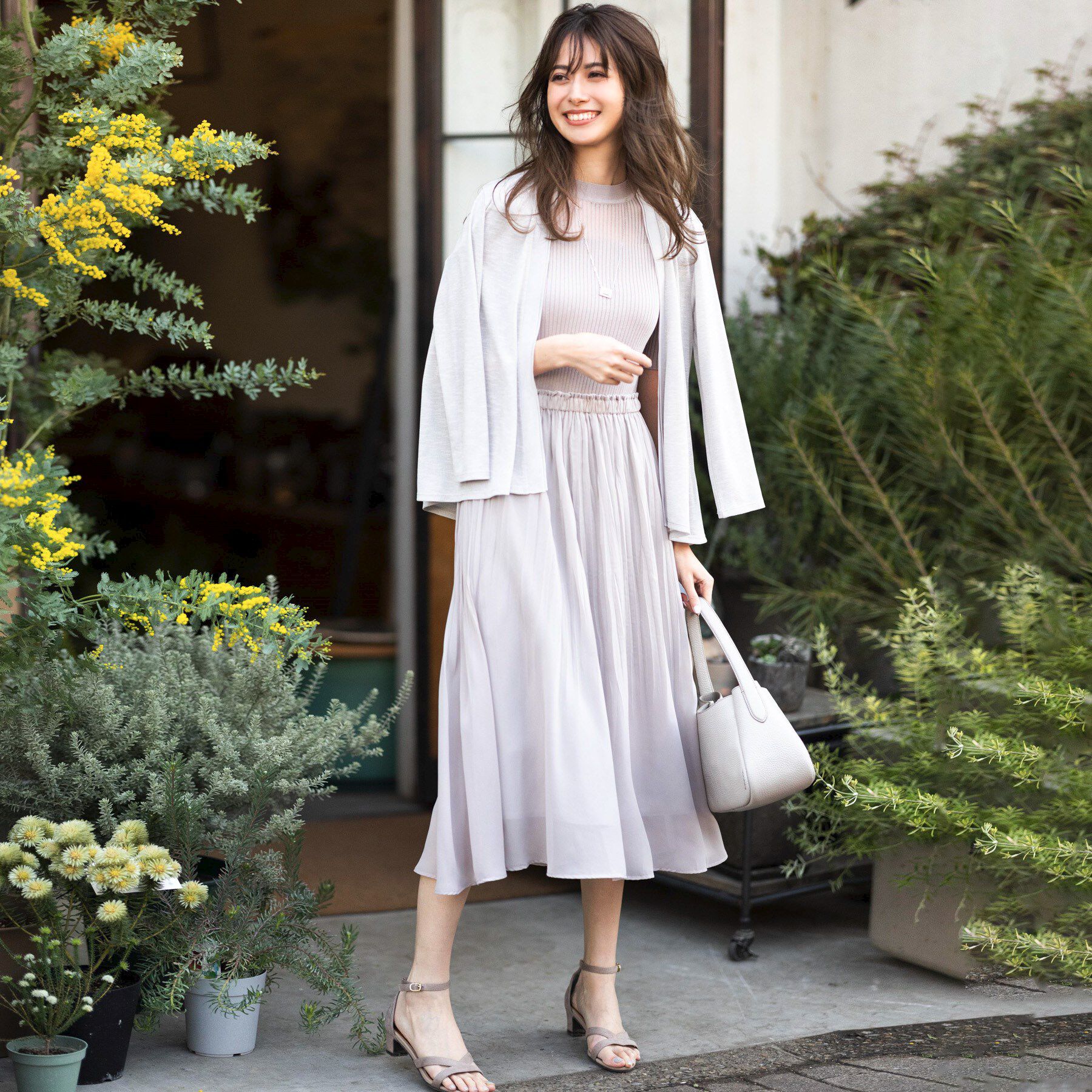 COUP DE CHANCE「【日本製/洗える】着流しジャージカーディガン」|カーディガン|