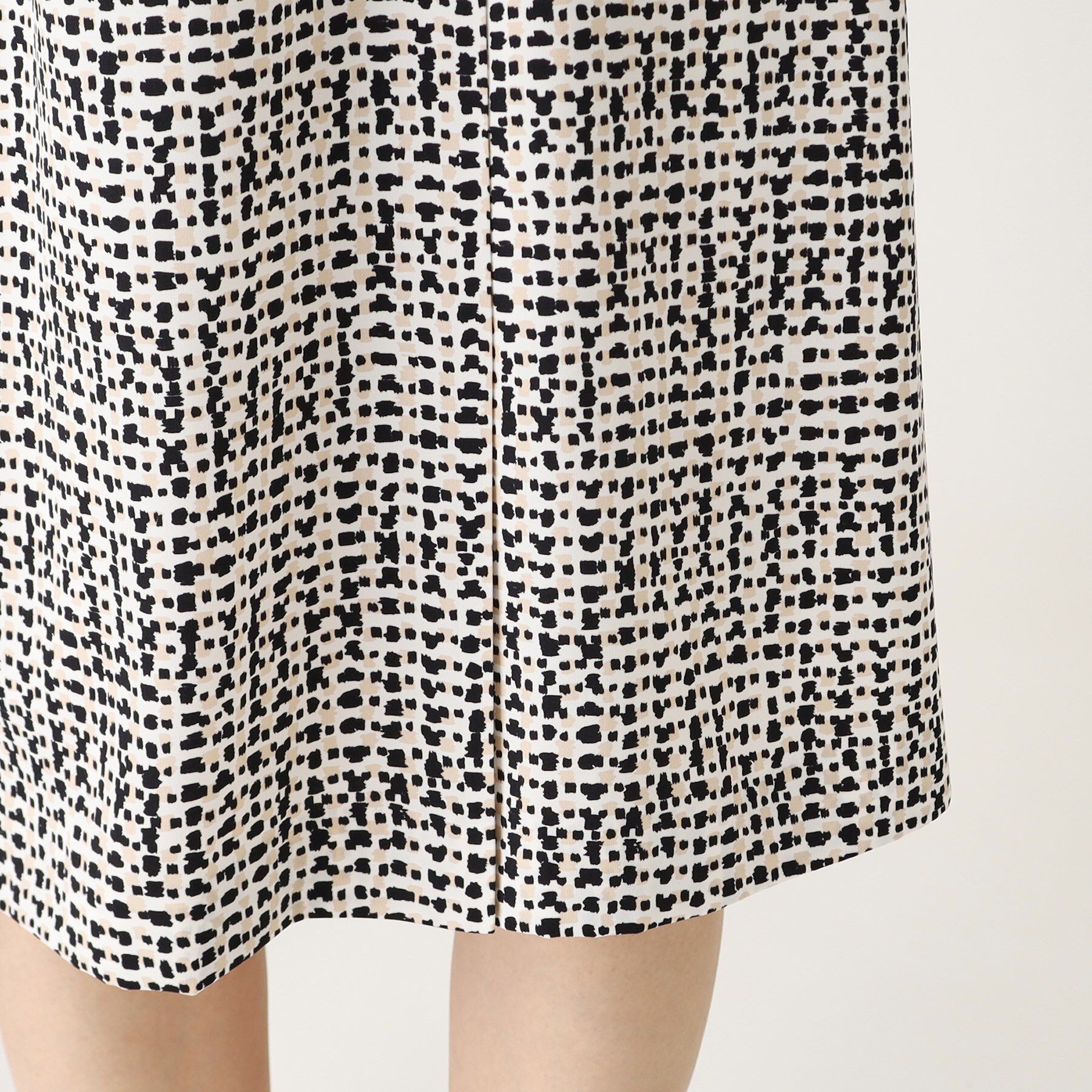 COUP DE CHANCE「【洗える／日本製】ジオメトリック柄フレアワンピース」|ワンピース|