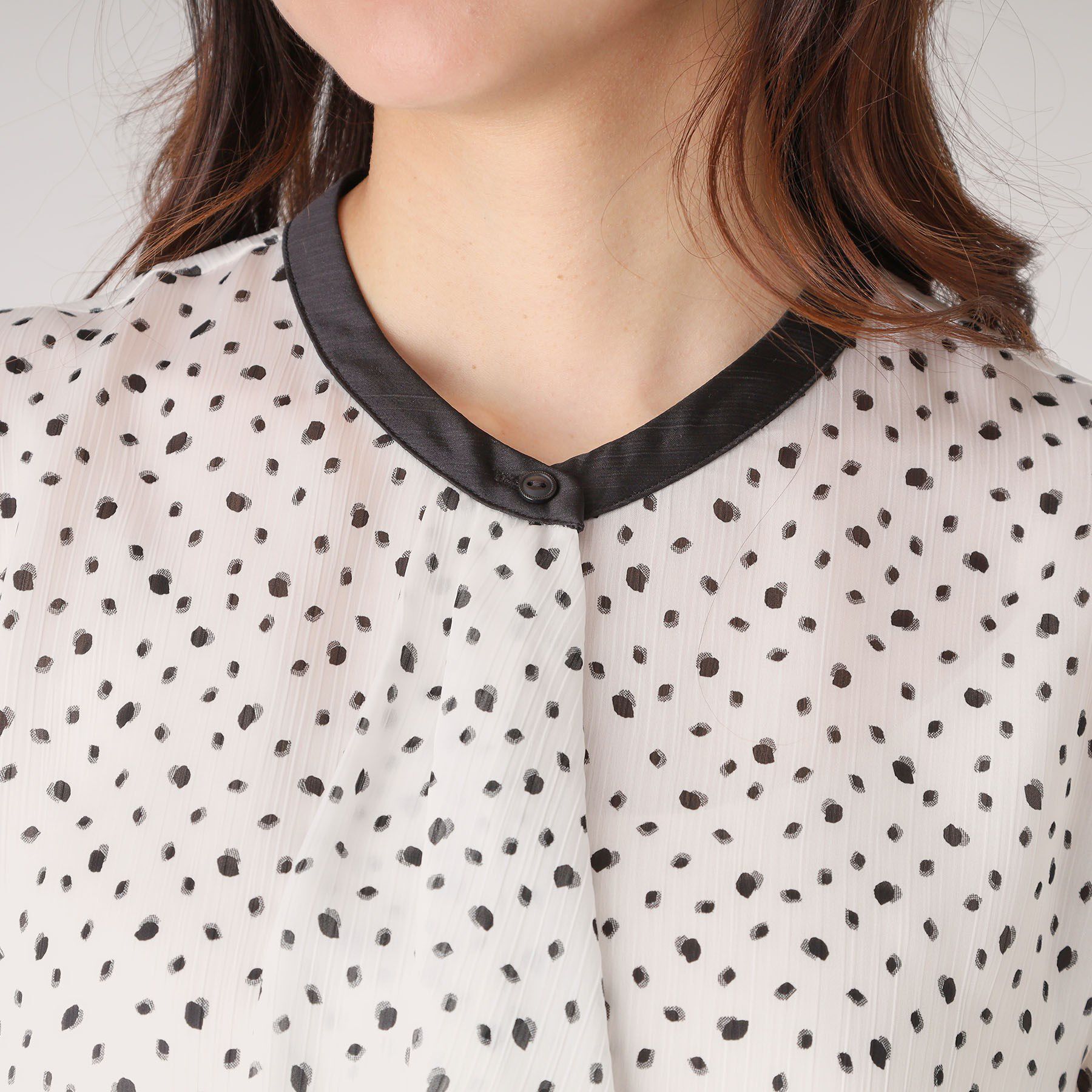 COUP DE CHANCE「【洗える】フリルデザインブラウス」|シャツ・ブラウス|