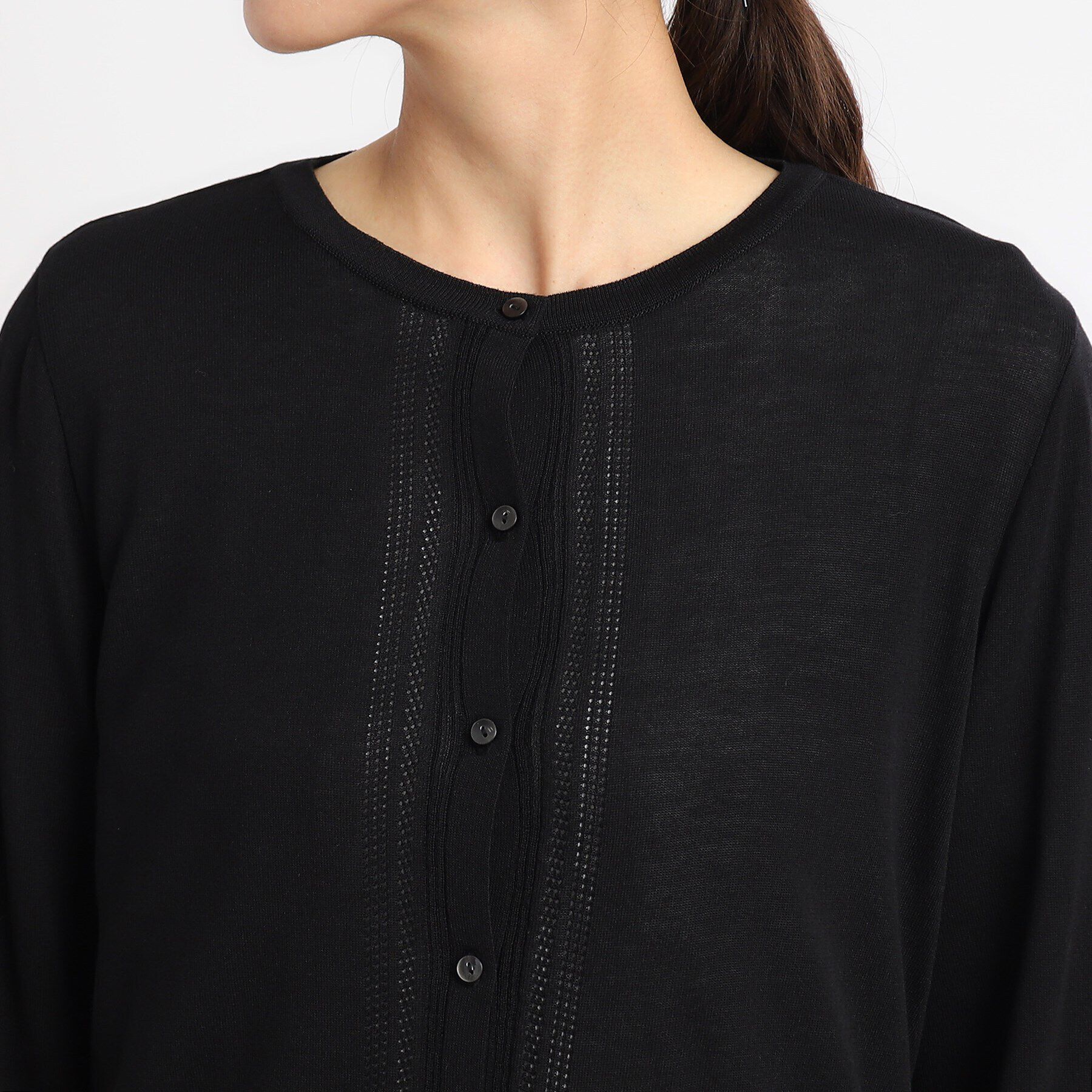 Reflect「【SALE／洗える／法事でも使える】涼しげカーディガン」|カーディガン|