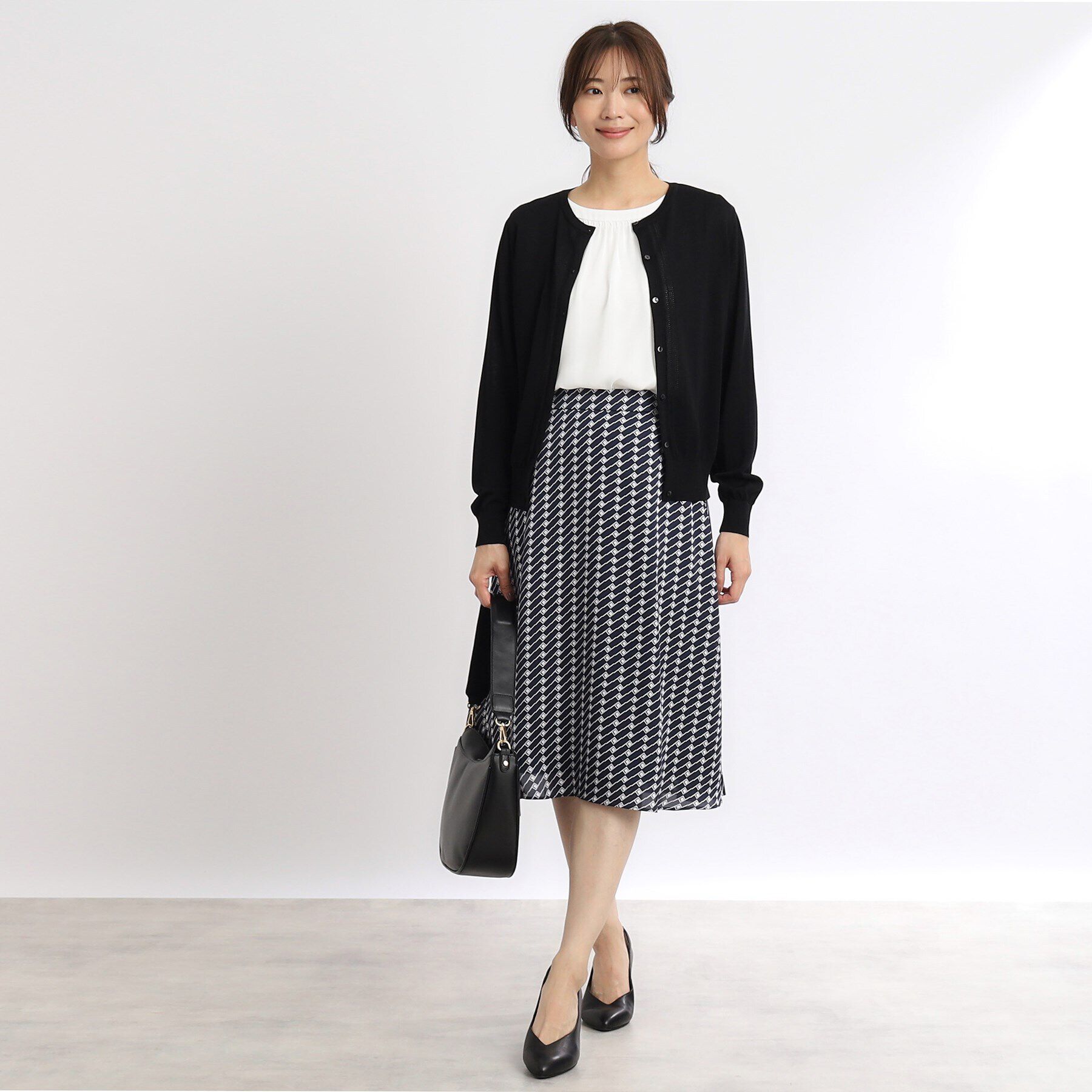 Reflect「【SALE／洗える／法事でも使える】涼しげカーディガン」|カーディガン|