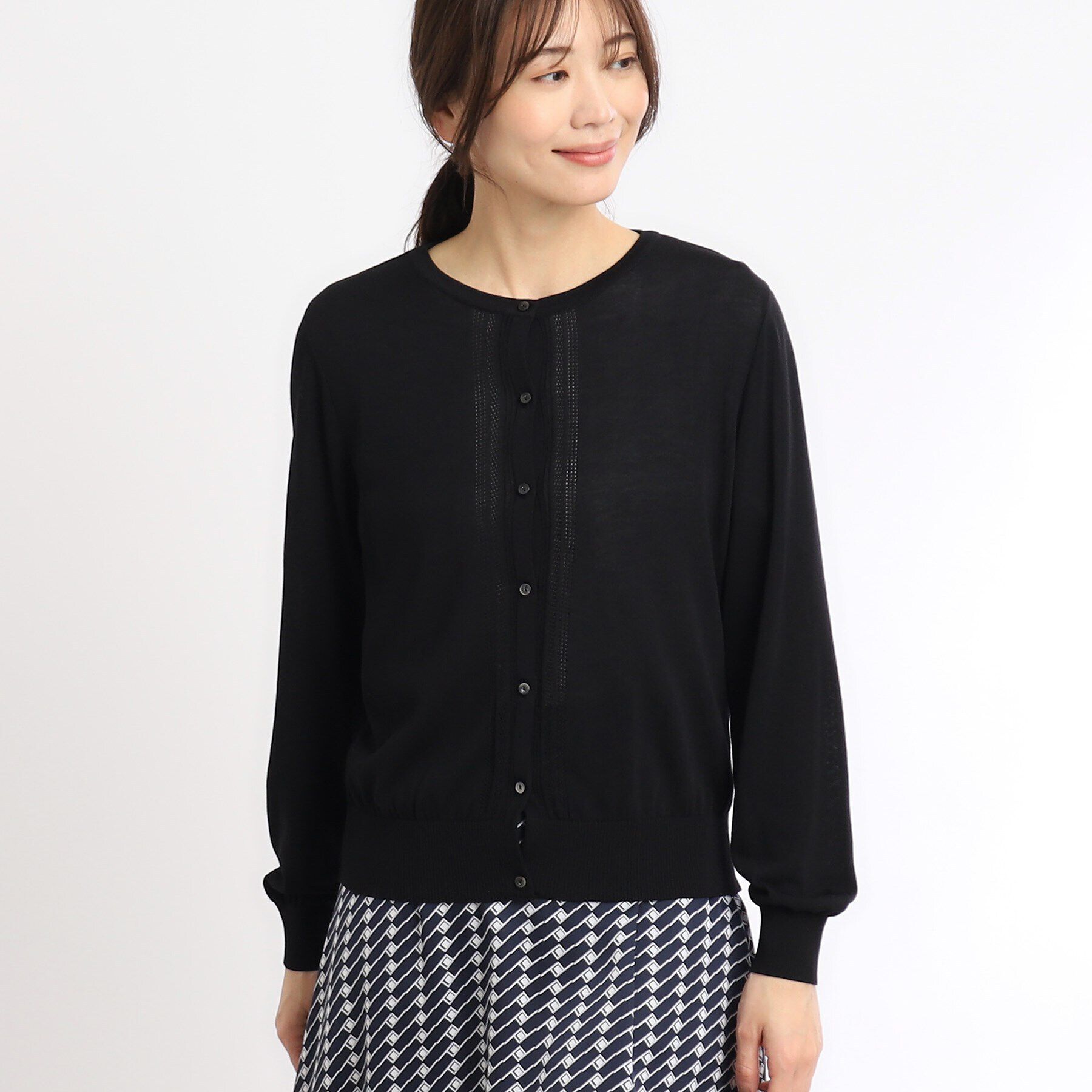 Reflect「【SALE／洗える／法事でも使える】涼しげカーディガン」|カーディガン|