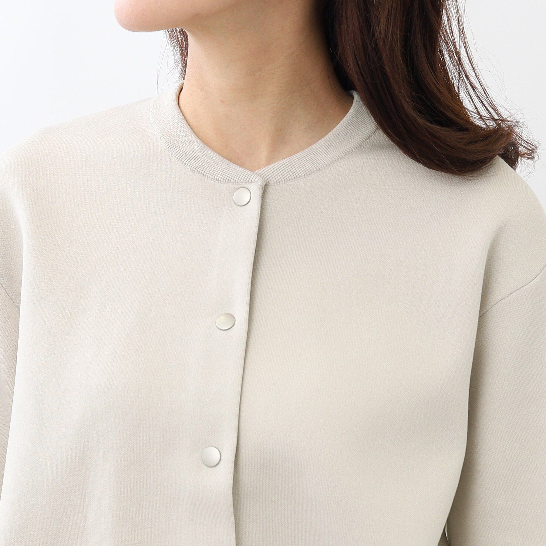 Reflect「ライティニットブルゾンカーディガン」|カーディガン|