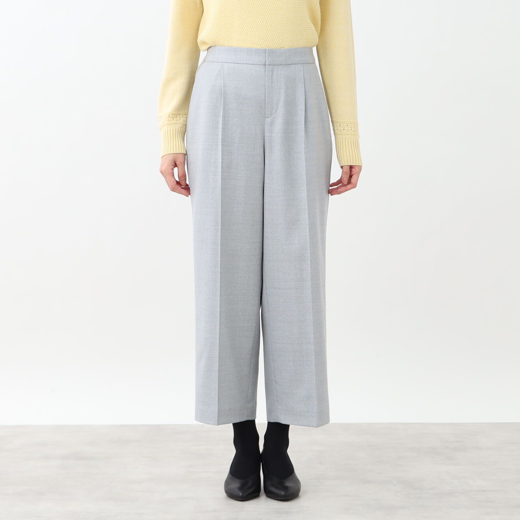 Reflect「【すっきりシルエット】ウール混ワイドパンツ」|その他|