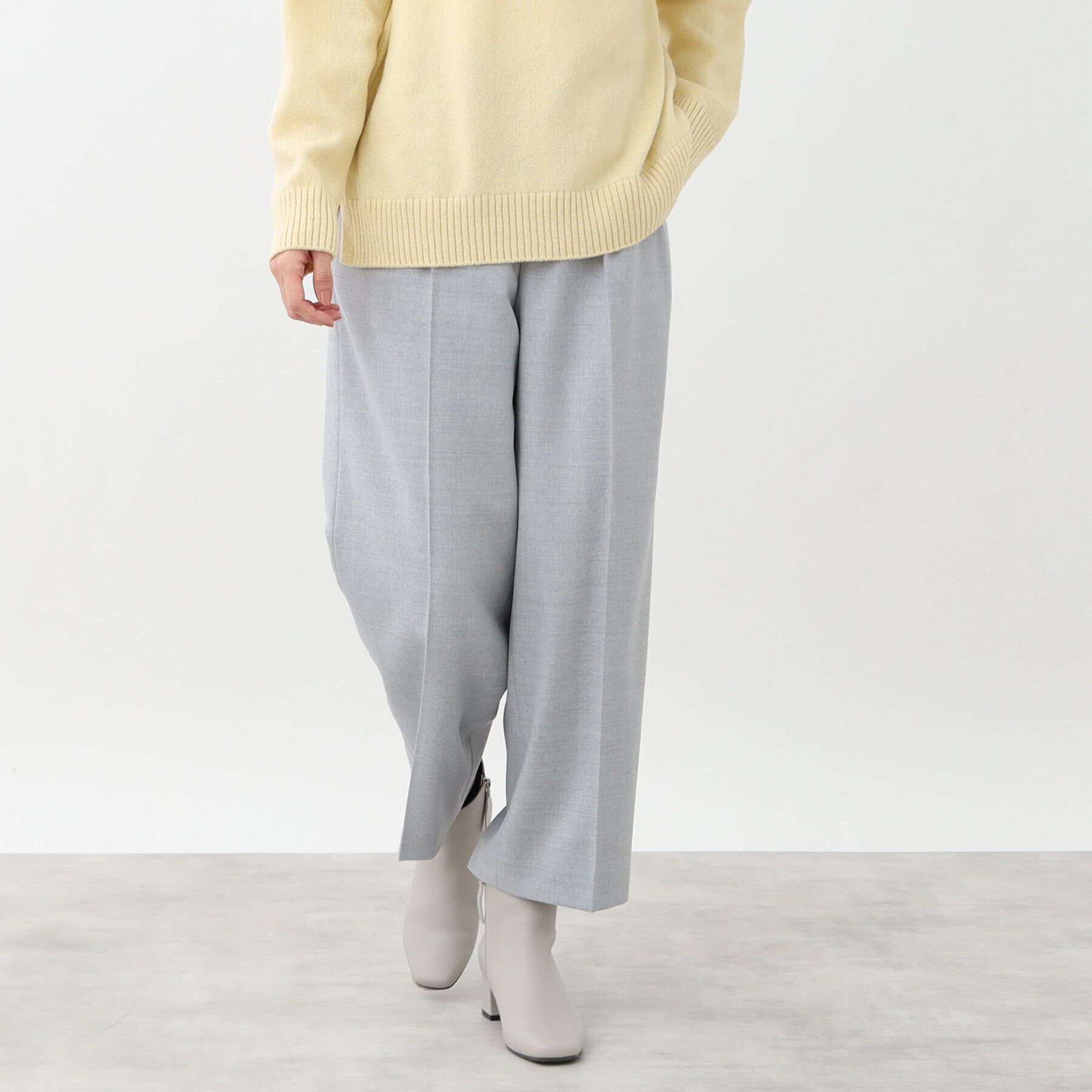 Reflect「【すっきりシルエット】ウール混ワイドパンツ」|その他|