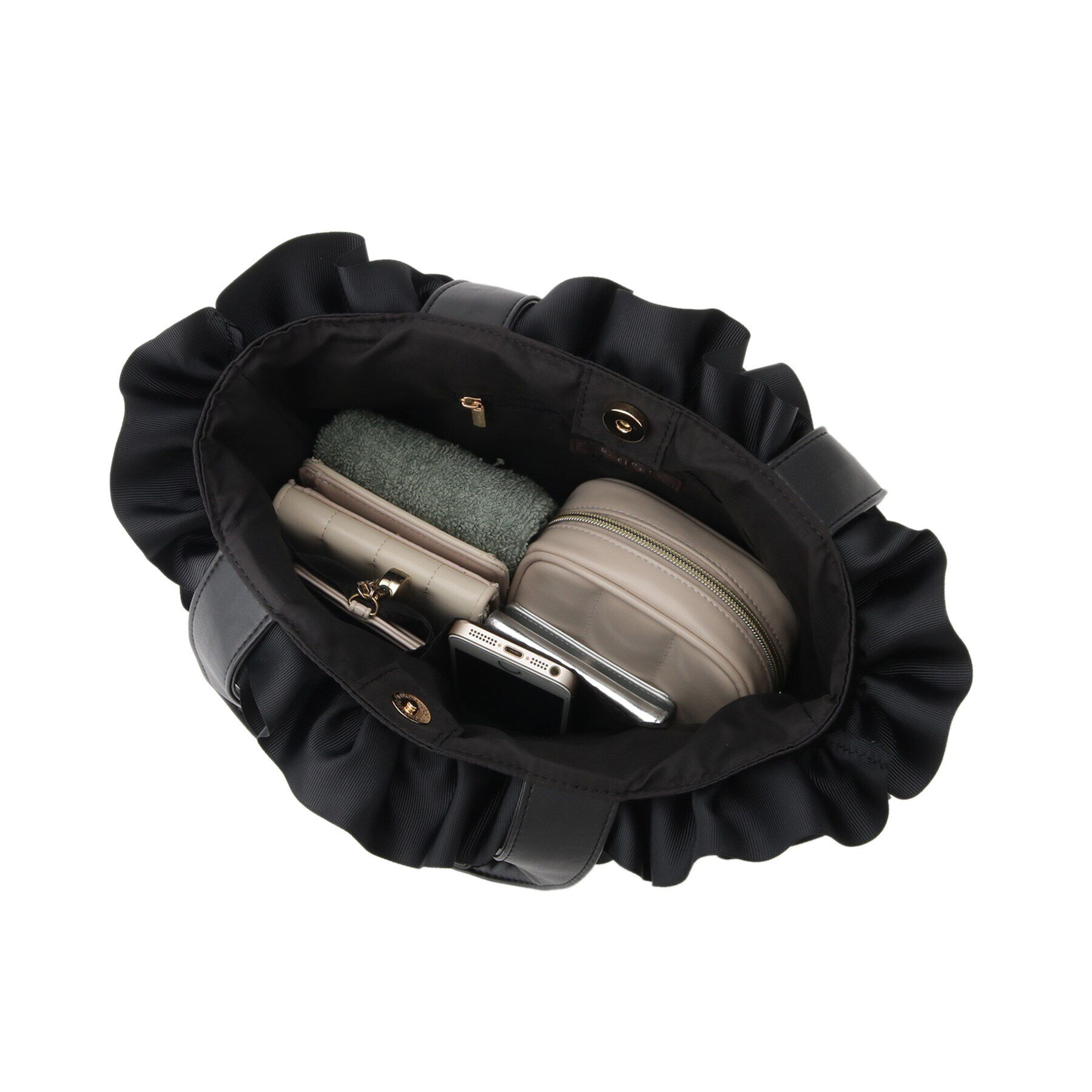 Reflect「サテンフリルバッグ」|トートバッグ|